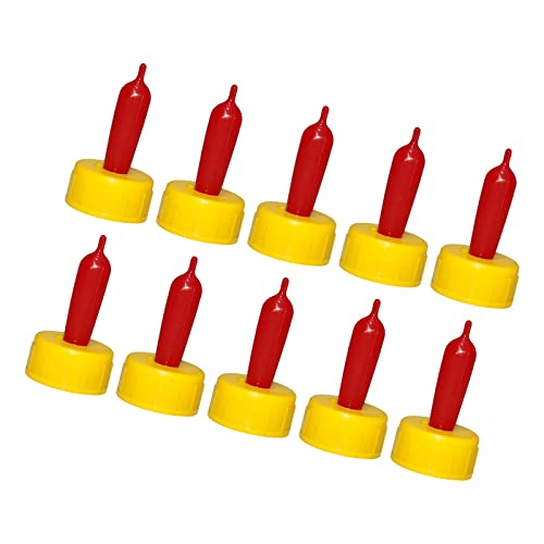 Sharplace 10 STÜCKE Lamm-Ziegen-Futterspender, Flaschenaufsatz, Fütterungsmilch-Trinknippel für Schafe/Ziegen/Hund/Katze/Nutztierbedarf von Sharplace