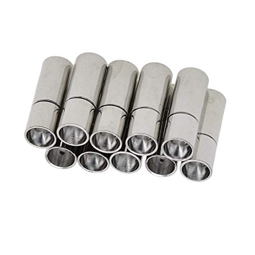 10 Sätze 6mm Bajonett Push Verschlüsse band Endet Schmuck Diy Silber 10 Sätze 6mm Bajonett Push Verschlüsse band Endet Schmuck Diy Silber von Sharplace