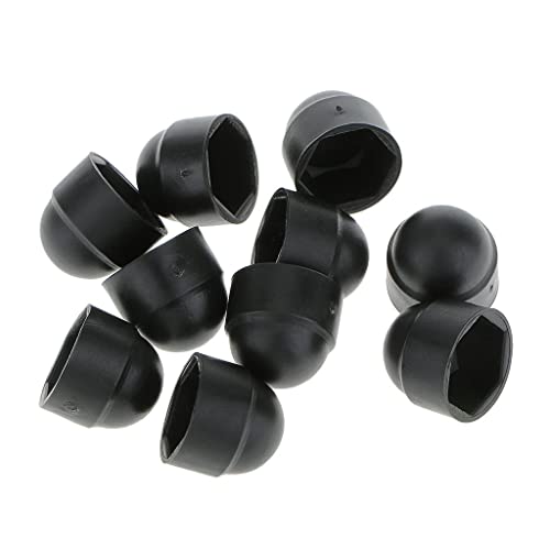 Sharplace 10pcs M8 13 * 15 Schwarze Kuppel Bolzenmutter Schutzkappen Abdecken Sechskantschrauben von Sharplace