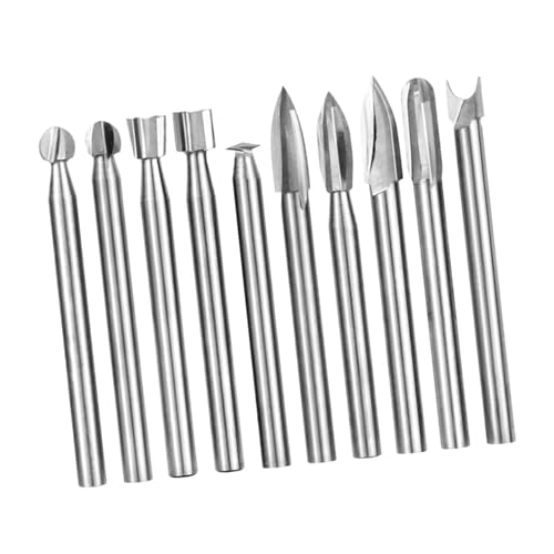 Sharplace 10x Holzschnitzerei-Bit für Rotationswerkzeuge Schnitzwerkzeuge Stahl Bohrer Modellbau Trimmen DIY Holzbearbeitung Gravur Sharplace 10x Holzschnitzerei-Bit für Rotationswerkzeuge Schnitzwerkzeuge Stahl Bohrer Modellbau Trimmen DIY Holzbearbeitung Gravur von Sharplace