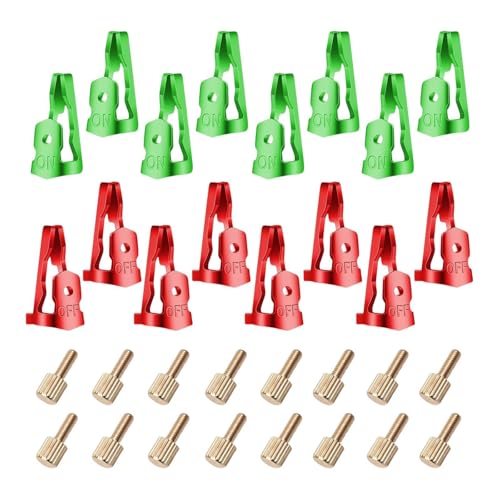 Sharplace 16-teiliges Zeitschalter-Ersatzauslöser-Kit 156T1978A zu installierende Timer-Teilekomponenten Hochleistungs-Wählauslöser, Rot Aus Grün An von Sharplace