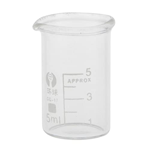 Sharplace 1x glas messbecher Transparent, 5ml von Sharplace