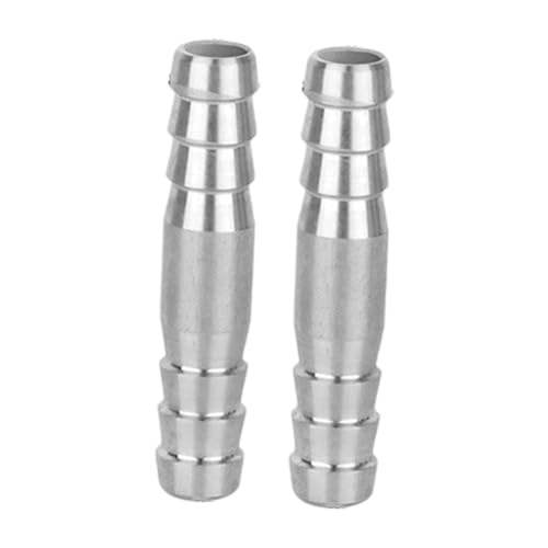 Sharplace 2 Stück Barb Splicer Mender Schlauchverbinder mit Widerhaken, gerade, wasserdicht, Edelstahl für Wasserleitungen, Bewässerungssysteme, 10 Mm X 50 Mm Sharplace 2 Stück Barb Splicer Mender Schlauchverbinder mit Widerhaken, gerade, wasserdicht, Edelstahl für Wasserleitungen, Bewässerungssysteme, 10 Mm X 50 Mm von Sharplace