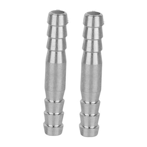 Sharplace 2 Stück Barb Splicer Mender Schlauchverbinder mit Widerhaken, gerade, wasserdicht, Edelstahl für Wasserleitungen, Bewässerungssysteme, 8 Mm X 50 Mm Sharplace 2 Stück Barb Splicer Mender Schlauchverbinder mit Widerhaken, gerade, wasserdicht, Edelstahl für Wasserleitungen, Bewässerungssysteme, 8 Mm X 50 Mm von Sharplace