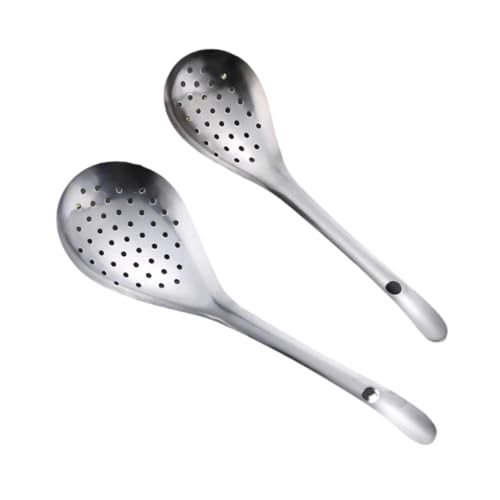 Sharplace 2 Stück Schlitzlöffel für die Küche, Nudelsieblöffel, ergonomischer Griff, Spaghetti-Abtropflöffel, Frittierlöffel zum Schöpfen Sharplace 2 Stück Schlitzlöffel für die Küche, Nudelsieblöffel, ergonomischer Griff, Spaghetti-Abtropflöffel, Frittierlöffel zum Schöpfen von Sharplace