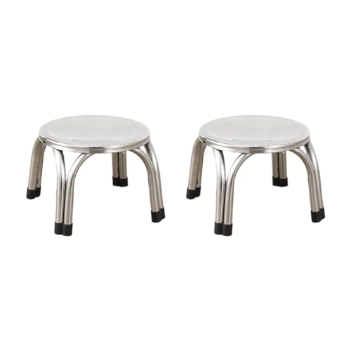 Sharplace 2X Kleine Hocker Stapelhocker Leichte Kindersofabänke Edelstahl-Fußhocker Ottomanen für Küche Hotel Apartment Sharplace 2X Kleine Hocker Stapelhocker Leichte Kindersofabänke Edelstahl-Fußhocker Ottomanen für Küche Hotel Apartment von Sharplace