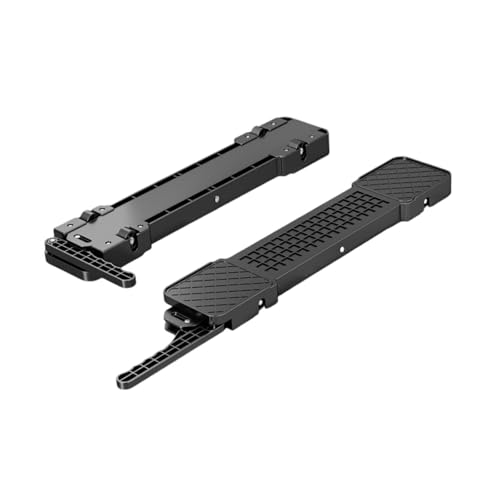 Sharplace 2x Geräteroller Gerätegleiter Kompakt Waschtrockner Mehrzweck Hebbar Universal Umzugsmatte Premium Stabilitätsständer, Schwarz von Sharplace