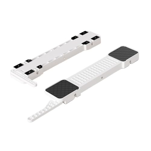 Sharplace 2x Geräteroller Gerätegleiter Kompakt Waschtrockner Mehrzweck Hebbar Universal Umzugsmatte Premium Stabilitätsständer, Weiß von Sharplace