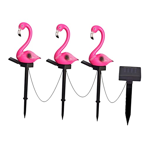 Sharplace 3 Stücke Flamingo Wasserdichte Dekorationen Rasenlicht für Rasen Terrasse Garten Hinterhof von Sharplace