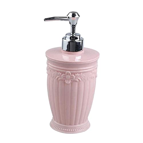 Sharplace 400ml Seifenspender für Flüssigseife - Elegantes Design, praktische Handhabung, Rosa runde Unterseite von Sharplace