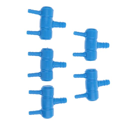 Sharplace 5pcs Aquarium Luftventile Luftpumpe Regelventile, Blau, 1 bis 2 Steckdose von Sharplace