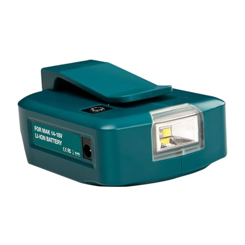 Sharplace ADP05 USB-Adapter, 12 V DC-Anschluss für 14–18 V Ersatz, tragbar, für den Außenbereich, mit USB-Anschlüssen mit LED von Sharplace