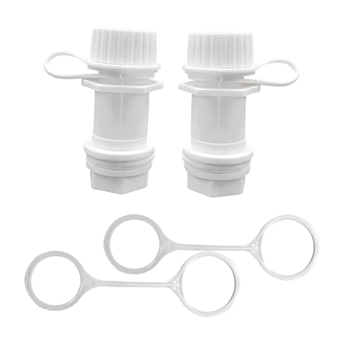 Sharplace Ablassschraube mit Gewinde, weiße Recover Coolers Efficiency Assembly mit angebundener Kappe, kompatibler Ersatz 24011 für 50–165 Qt, 2 Doppelgurte Sharplace Ablassschraube mit Gewinde, weiße Recover Coolers Efficiency Assembly mit angebundener Kappe, kompatibler Ersatz 24011 für 50–165 Qt, 2 Doppelgurte von Sharplace