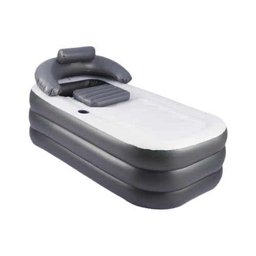 Sharplace Aufblasbare Badewanne, Einweichbadewanne, leicht aufzublasen und zu entleeren, faltbare aufblasbare Badewanne für Eisbäder, Badezimmer, Erwachsene, Schwarz Sharplace Aufblasbare Badewanne, Einweichbadewanne, leicht aufzublasen und zu entleeren, faltbare aufblasbare Badewanne für Eisbäder, Badezimmer, Erwachsene, Schwarz von Sharplace