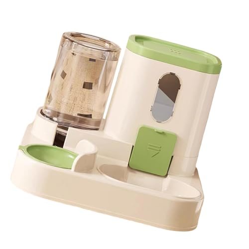 Sharplace Automatischer Katzenfutterspender, Wasserspender, Futterspender, Katzenfutternapf für Welpen, Hauskatzen, kleine und mittelgroße Hunde, Kätzchen, GrÜn von Sharplace