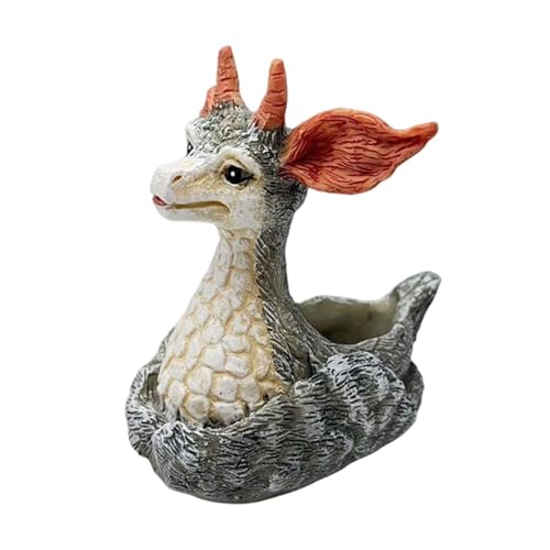 Sharplace Blumenvase aus Kunstharz, Übertopf mit Hirschmotiv, Pflanzenbehälter, Blumentopf mit Hirschmotiv, Elchmotiv, Blumentopf für Eingangsbereich, Innenhof, 10 cm X 8.5 cm X Sharplace Blumenvase aus Kunstharz, Übertopf mit Hirschmotiv, Pflanzenbehälter, Blumentopf mit Hirschmotiv, Elchmotiv, Blumentopf für Eingangsbereich, Innenhof, 10 cm X 8.5 cm X von Sharplace