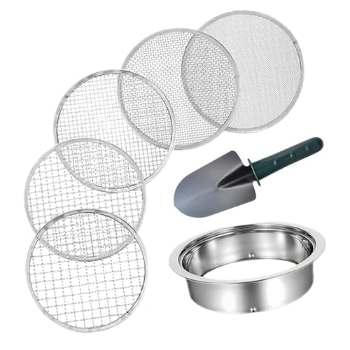 Sharplace Bodensieb-Set mit Siebmaschen, Maschensieb-Set, Bodensiebe, Sorten, Garten-Rätselsiebe für Gartenarbeit, Sieben von Pflanzen, Grüne Schaufel mit 5 Maschen Sharplace Bodensieb-Set mit Siebmaschen, Maschensieb-Set, Bodensiebe, Sorten, Garten-Rätselsiebe für Gartenarbeit, Sieben von Pflanzen, Grüne Schaufel mit 5 Maschen von Sharplace