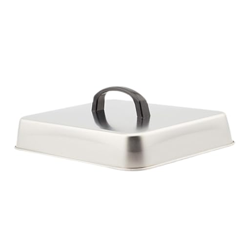 Sharplace Burger-Abdeckung, Käse-Schmelzhaube, stabile Mehrzweck-Universal-Brathaube aus Edelstahl für Steaks, Teppanyaki-Sandwiches, 26x20x5cm Sharplace Burger-Abdeckung, Käse-Schmelzhaube, stabile Mehrzweck-Universal-Brathaube aus Edelstahl für Steaks, Teppanyaki-Sandwiches, 26x20x5cm von Sharplace
