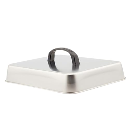 Sharplace Burger-Abdeckung, Käse-Schmelzhaube, stabile Mehrzweck-Universal-Brathaube aus Edelstahl für Steaks, Teppanyaki-Sandwiches, 31x24x5cm Sharplace Burger-Abdeckung, Käse-Schmelzhaube, stabile Mehrzweck-Universal-Brathaube aus Edelstahl für Steaks, Teppanyaki-Sandwiches, 31x24x5cm von Sharplace