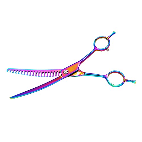 Sharplace Chunker Schere mit abwärts gebogenem Design für die Haustierpflege aus Edelstahl, 6,5 Zoll von Sharplace