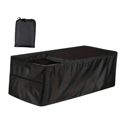 Sharplace Deckbox-Abdeckung, Schatten für Aufbewahrungsboxen im Freien, ersetzt Oxford -Terrassenbank-Abdeckung für Außenmöbel, Garten, Mülleimer, Hof, 130cmx60cmx71cm von Sharplace