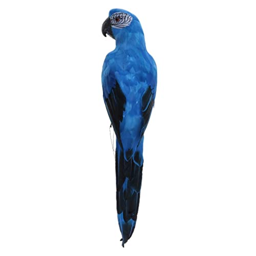 Sharplace Deko Vogel Figur Vögelchen aus Künstliche Feder und Dekofigur Dekovögel, Blau, 45x10x9cm von Sharplace
