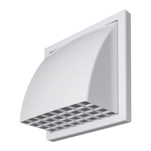 Sharplace Dunstabzugshaubenentlüftung mit Regenschutz, Lüftungsgitter, einfache Installation, professionelle Abluftkappe, Wandentlüftungsabdeckung für, 100mm Sharplace Dunstabzugshaubenentlüftung mit Regenschutz, Lüftungsgitter, einfache Installation, professionelle Abluftkappe, Wandentlüftungsabdeckung für, 100mm von Sharplace