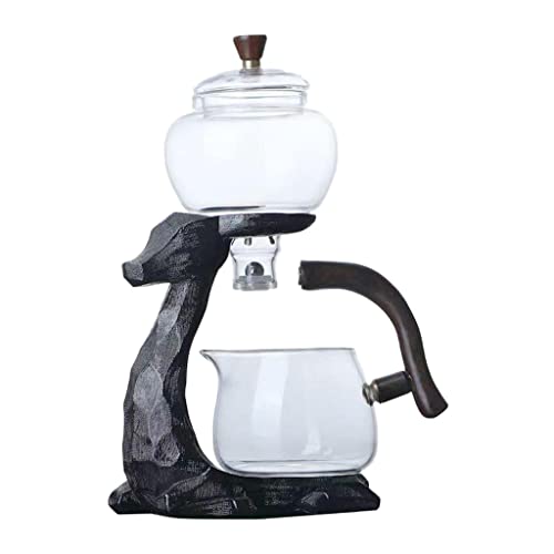 Sharplace Durchsichtiges, Hitzebeständiges Teeset Halbautomatischer Wasserumleitungs von Sharplace