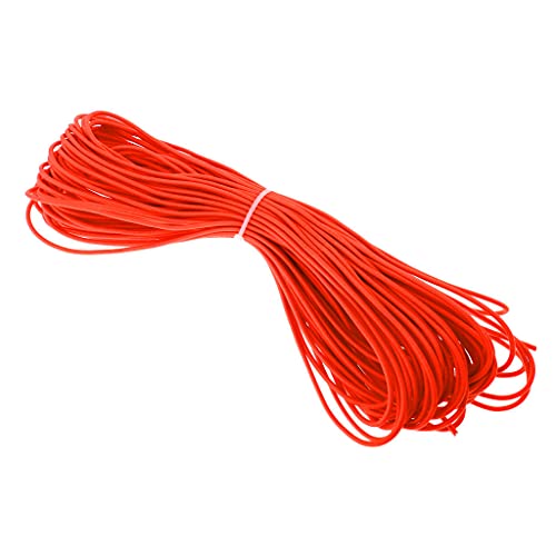 Sharplace Expanderseil 3mm Gummiseil Planenseil Spannseil Elastische Abspannseile Seil (Orange), 20m von Sharplace