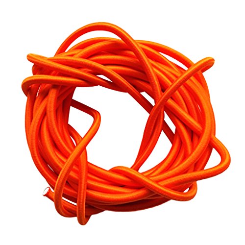 Sharplace Expanderseil 5mm Gummiseil Planenseil Spannseil Elastische Abspannseile Seil, Orange, 5mm x 3m von Sharplace