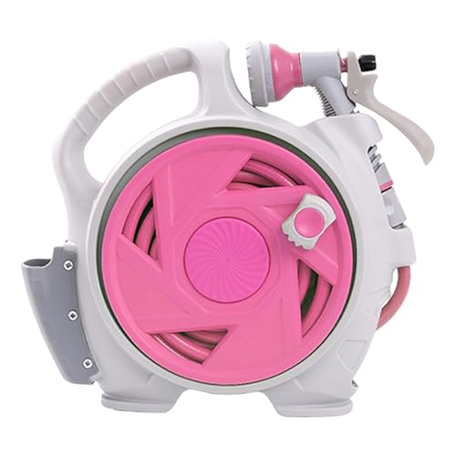 Sharplace Gartenschlauchwagen, Schlauchsprüher, verschleißfeste Schläuche, Rollenwagen, Wasserrohrwagen, Teleskop-Wasserschläuche für zu Hause, Rosa Sharplace Gartenschlauchwagen, Schlauchsprüher, verschleißfeste Schläuche, Rollenwagen, Wasserrohrwagen, Teleskop-Wasserschläuche für zu Hause, Rosa von Sharplace