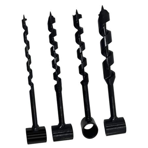 Sharplace Hand-Schlangenschlüssel, Holzbohrer, Holzbohrer, Mehrzweck-Kohlenstoffstahl, hochfester manueller Werkzeug-Lochgräber für kleine Bänke, 4 Stück Sharplace Hand-Schlangenschlüssel, Holzbohrer, Holzbohrer, Mehrzweck-Kohlenstoffstahl, hochfester manueller Werkzeug-Lochgräber für kleine Bänke, 4 Stück von Sharplace