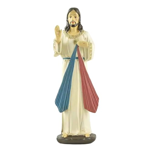 Sharplace Harz Figur Barmherzigkeit Jesus Statue Geschenk Religiöses Skulptur Tabletop Orament für Desktop Bücherregal Flur Wohnzimmer Sharplace Harz Figur Barmherzigkeit Jesus Statue Geschenk Religiöses Skulptur Tabletop Orament für Desktop Bücherregal Flur Wohnzimmer von Sharplace