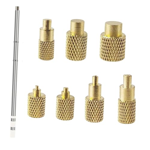 Sharplace Heat Set Insert Tool Lötkolbenspitzen Robuste austauschbare Presswerkzeuge 3D-Druck-Lötwerkzeuge Einsteckspitzen-Adapter-Kit, T12 von Sharplace