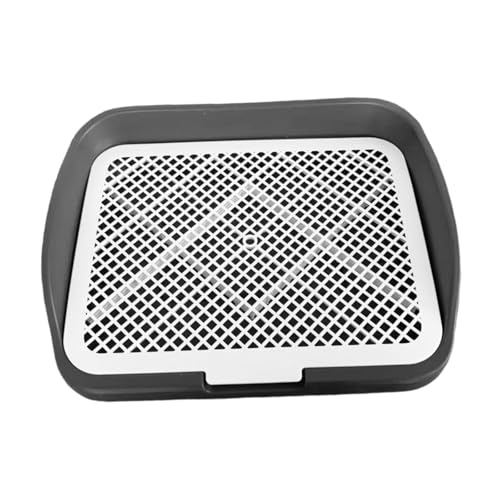 Sharplace Hundetoilette Töpfchenwanne Indoor-klo Welpen-trainingsschale PIPI-pad-Halter rutschfest für Stabilität Und Einfache Reinigung für Den Einsatz in der, Grau von Sharplace