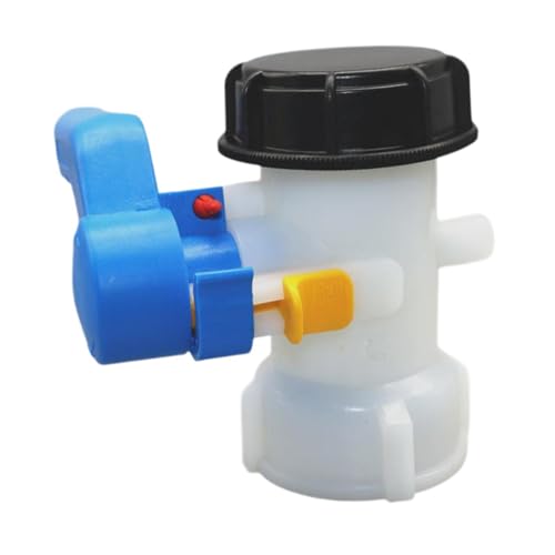 Sharplace IBC Wassertankventil Schmetterlingsventil 1000L für Wasserbehälter DN40 62 -mm -Adapter -Steckdose CONTRODER EINFACH von Sharplace