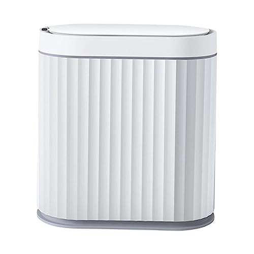 Sharplace Intelligenter Mülleimer, Automatischer Mülleimer mit Deckel, Badezimmer Abfalleimer, Elektrischer Mülleimer, wasserdichter berührungsloser Mülleimer für Büro, Wohnzimmer, 7L Grau von Sharplace