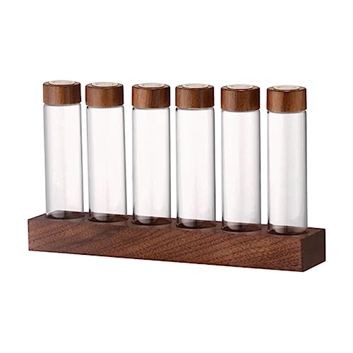 Sharplace 6X Kaffeevorratsdosen mit Holzständer, Kaffeekapseln Dose Kaffeebohnenvorratsbehälter mit Deckel, Behälterständer für Kaffee, Tee, Kekse, A 6 Loch 22g Sharplace 6X Kaffeevorratsdosen mit Holzständer, Kaffeekapseln Dose Kaffeebohnenvorratsbehälter mit Deckel, Behälterständer für Kaffee, Tee, Kekse, A 6 Loch 22g von Sharplace