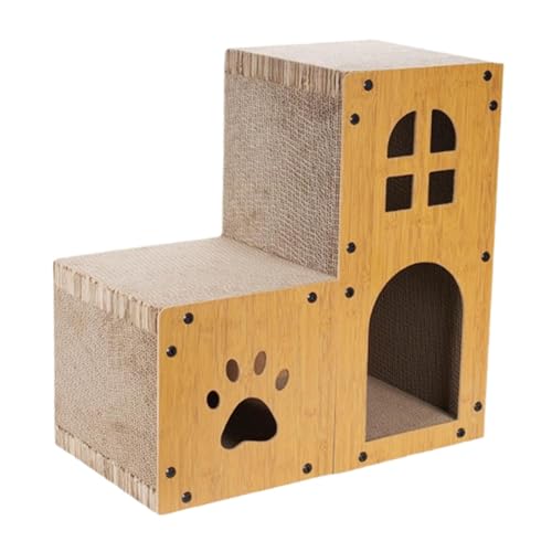 Sharplace Katzenhaus aus Karton, doppellagige Katzenkratzhöhle, bequemer, vielseitiger Möbelschutz für Kätzchen, Wohnzimmer, Terrasse, 56cm Sharplace Katzenhaus aus Karton, doppellagige Katzenkratzhöhle, bequemer, vielseitiger Möbelschutz für Kätzchen, Wohnzimmer, Terrasse, 56cm von Sharplace