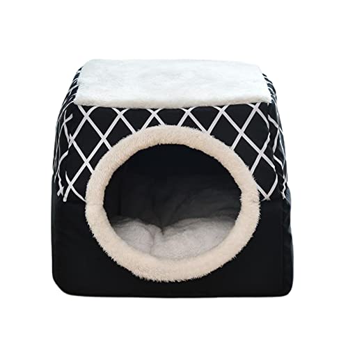 Sharplace Katzenhöhle für drinnen - Bequemes Schlafbett für Samtpfoten und Kätzchen, Schwarz L Sharplace Katzenhöhle für drinnen - Bequemes Schlafbett für Samtpfoten und Kätzchen, Schwarz L von Sharplace