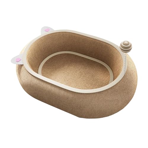 Sharplace Katzenkratzbett, 3-in-1, Tiefe Kratzschale, verschleißfest, modern, tragbar, Möbelschutz, Sofa, oval, zum Ausruhen und Schlafen Sharplace Katzenkratzbett, 3-in-1, Tiefe Kratzschale, verschleißfest, modern, tragbar, Möbelschutz, Sofa, oval, zum Ausruhen und Schlafen von Sharplace