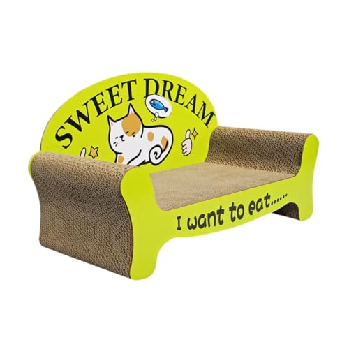 Sharplace Katzenkratzbrett, Couchbett, Liege, Sofaform, modernes Zubehör, Heimdekoration, Katzencouch, Katzenkratzmatte zum Spielen und Schlafen, GrÜn Sharplace Katzenkratzbrett, Couchbett, Liege, Sofaform, modernes Zubehör, Heimdekoration, Katzencouch, Katzenkratzmatte zum Spielen und Schlafen, GrÜn von Sharplace