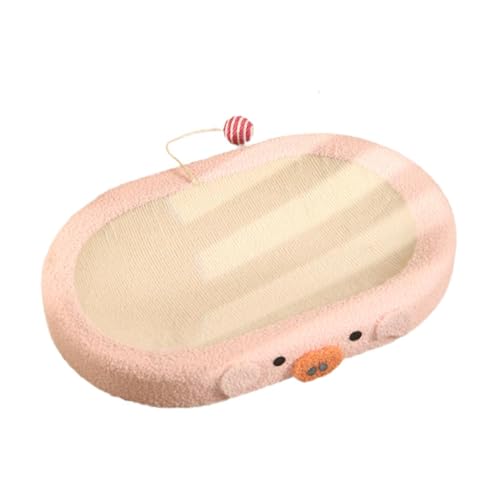 Sharplace Katzenkratzbrett, Kratzbrett, Möbelschutz, Komfort mit Ball, Kätzchenbett, rundes Katzenkratzbrett für die Jagd im Innenbereich von Sharplace