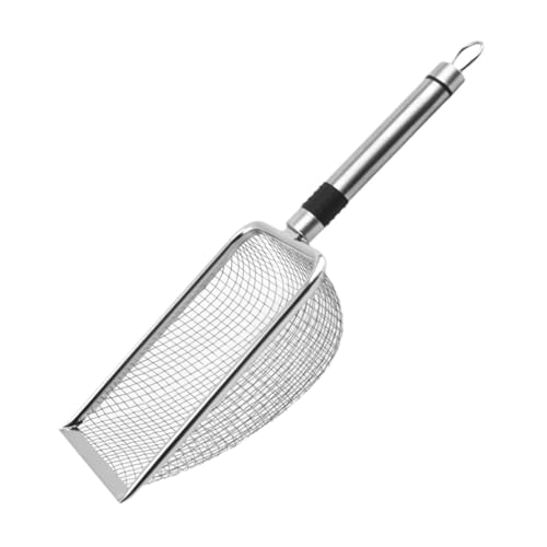 Sharplace Katzenstreu-Pooper-Scooper-, Robustes Reinigungswerkzeug, Sand, tragbares Sieb, strapazierfähig, vielseitiges Haustier-Sieb, Kätzchenstreu-, Silber Sharplace Katzenstreu-Pooper-Scooper-, Robustes Reinigungswerkzeug, Sand, tragbares Sieb, strapazierfähig, vielseitiges Haustier-Sieb, Kätzchenstreu-, Silber von Sharplace