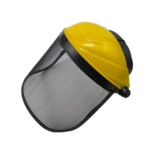 Sharplace Kettensägen-Vollgesichtsschutz, Schutzschirm, Mehrzweck-Netzvisier für Garten- und Landschaftsbau, leicht, Gelb von Sharplace