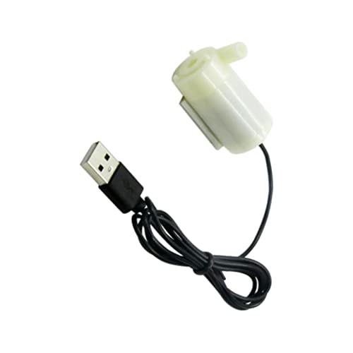 Sharplace Kleine USB-Wasserpumpe, 5 V, elektrisch, Mehrzweck für Aquarium, Brunnen, Aquarium, Zuhause, Horizontales Weiß von Sharplace
