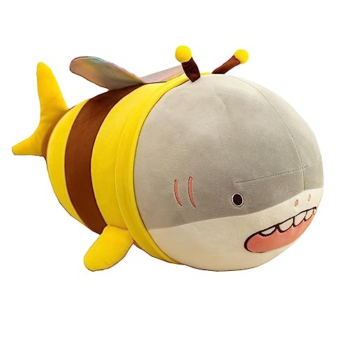 Sharplace Kombination aus Hai und Biene, Umarmungskissen, Überwurfkissen, Schlafkissen, Auto-Dekoration, leicht, für Schlafzimmer, weiches, schönes Bettkissen, 28CM Sharplace Kombination aus Hai und Biene, Umarmungskissen, Überwurfkissen, Schlafkissen, Auto-Dekoration, leicht, für Schlafzimmer, weiches, schönes Bettkissen, 28CM von Sharplace