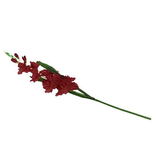 Sharplace Kunstblumen Künstliche Gladiolen Blumen Stängel Hochzeit Haus Dekor - Rot von Sharplace