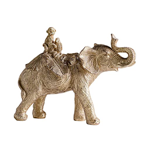 Sharplace Kunstharz-Tierskulptur, Sammlerfiguren, Sammlung, Ornament, AFFE, Elefant, Statue für Kamin, Festival, Kabinett, Neujahr, Einweihungsparty, Zwei Affen von Sharplace