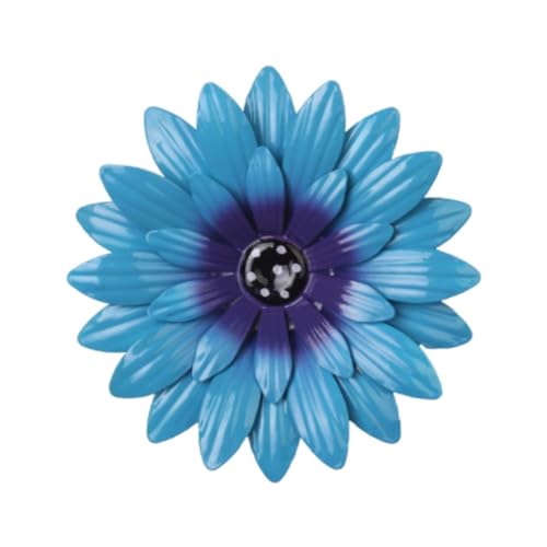 Sharplace Metallblumen-Wanddekoration, Florale Wandkunst, 20 cm Durchmesser, 3D-Hängeskulptur, Ornament für Bauernhaus, Wohnzimmer, Zaun, Blau Sharplace Metallblumen-Wanddekoration, Florale Wandkunst, 20 cm Durchmesser, 3D-Hängeskulptur, Ornament für Bauernhaus, Wohnzimmer, Zaun, Blau von Sharplace